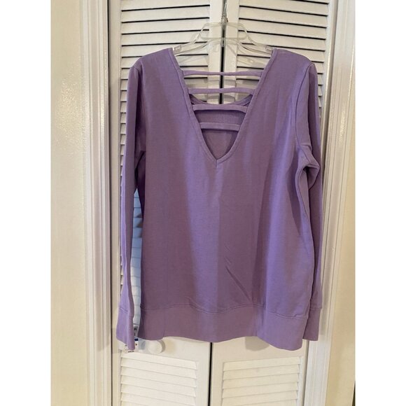 Ideology You Are Beautiful Graphic Sweatshirt ladderback Purple Size XL NWT - Picture 2 of 8